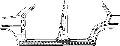 VAN WEZEL 5824104 -  Накладка порога
